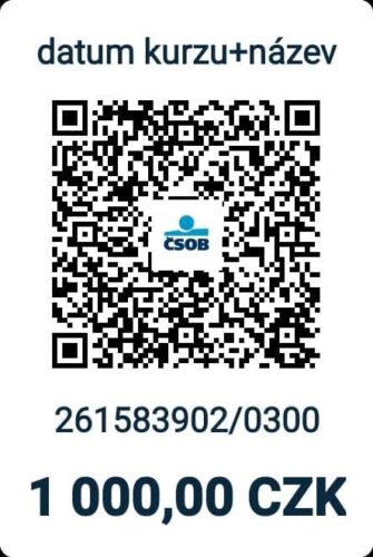 QR kód pro platbu záohy na kurz Gelové tipy
